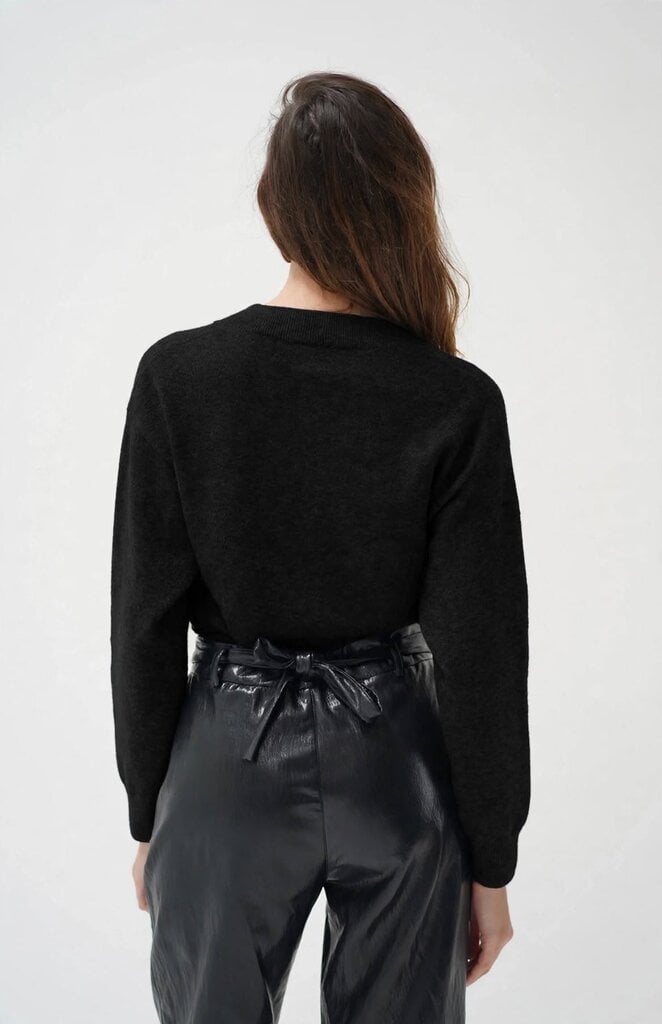 LNA Sterling Lace Trim Sweater