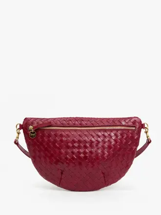 Clare V. Diagonal Woven Grande Fanny
