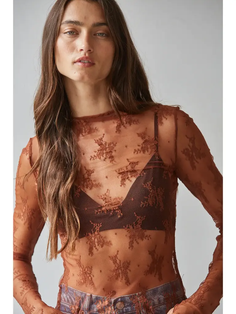 By Together Aubrey Sheer Lace Top - 3 Colors