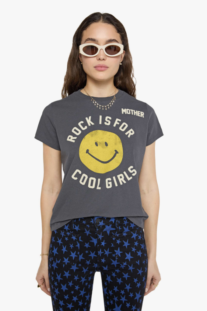 Mother Denim The Boxy Goodie Goodie Rock Is For Cool Girls