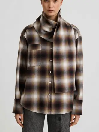Smythe Relaxed Shirt With Detachable Scarf