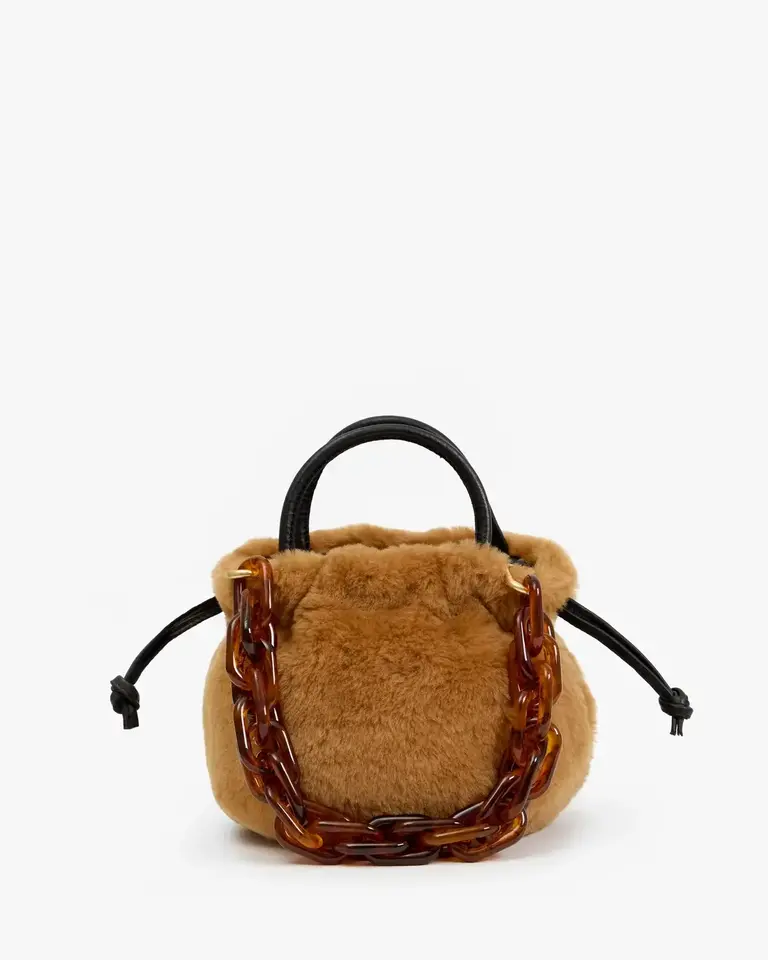 Clare V. Emma w/ Top Handle - Teddy Shearling