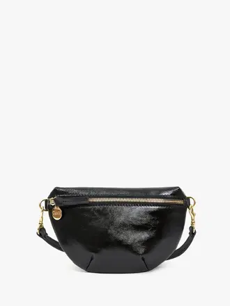 Clare V. Petite Fanny- Naplak Patent Black