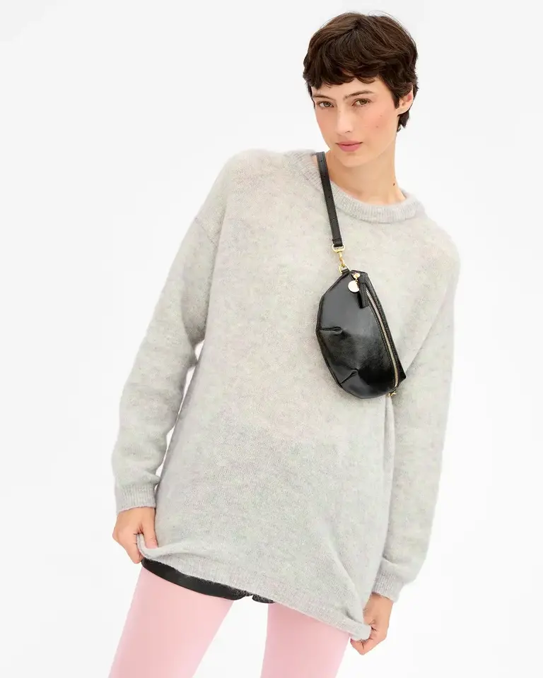 Clare V. Petite Fanny- Naplak Patent Black