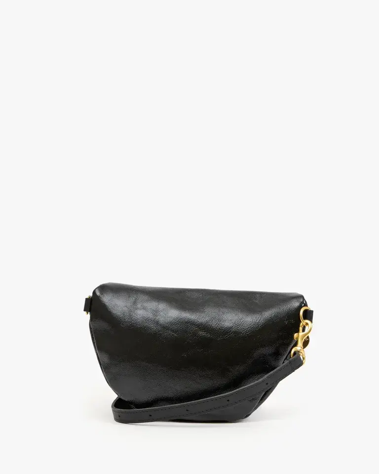Clare V. Petite Fanny- Naplak Patent Black