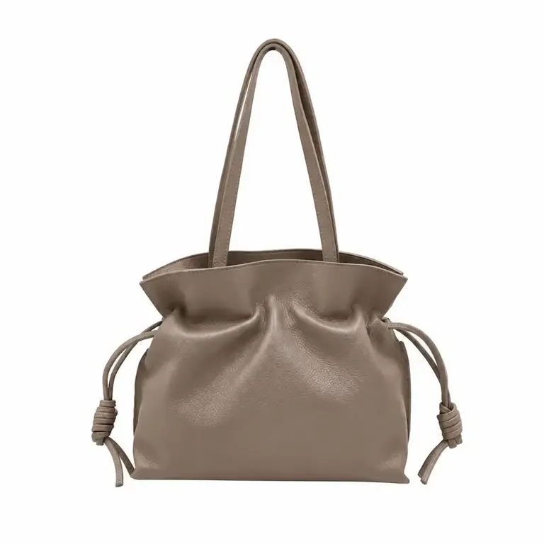 Suie Valentini Leather Drawstring Pouch – Hand Carry & Crossbody Bag