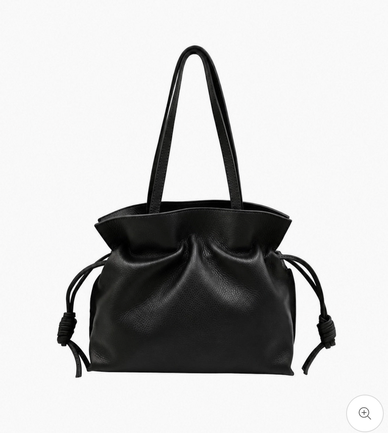 Suie Valentini Leather Drawstring Pouch – Hand Carry & Crossbody Bag