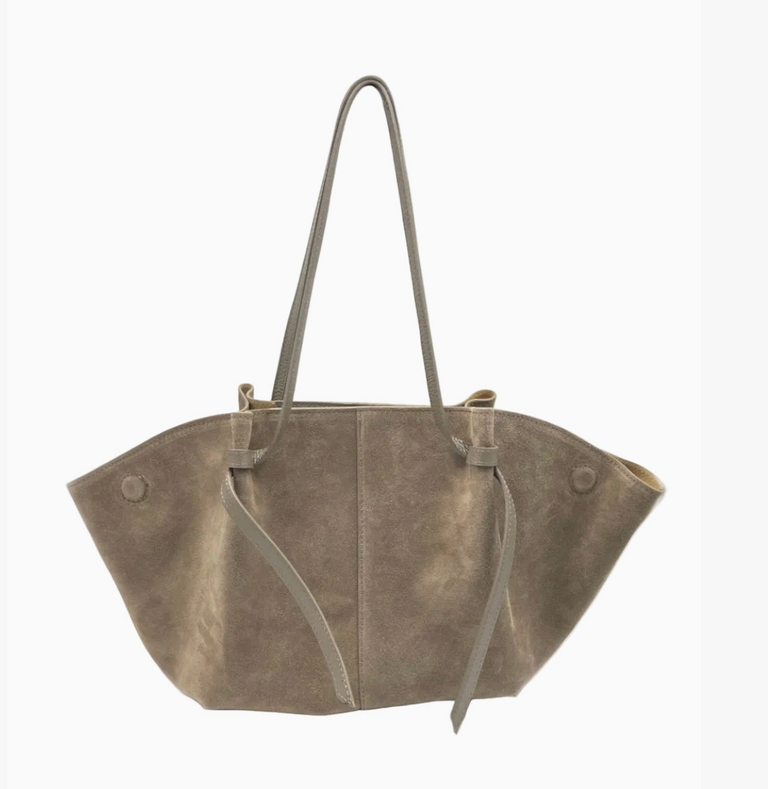 Suie Valentini Suede Leather Wing Tote '26