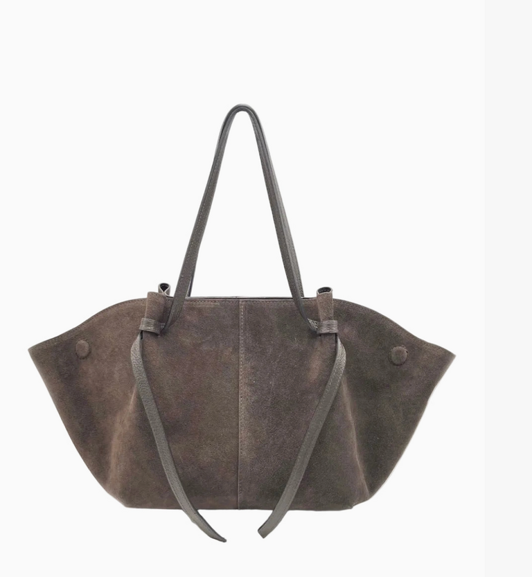 Suie Valentini Suede Leather Wing Tote '26