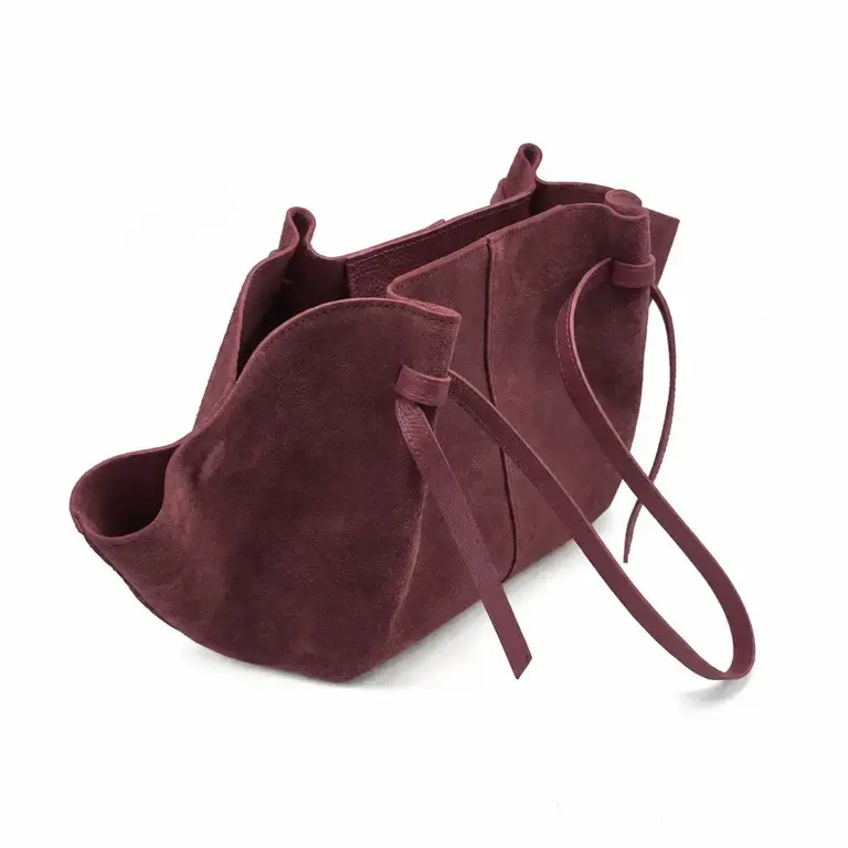 Suie Valentini Suede Leather Wing Tote '26