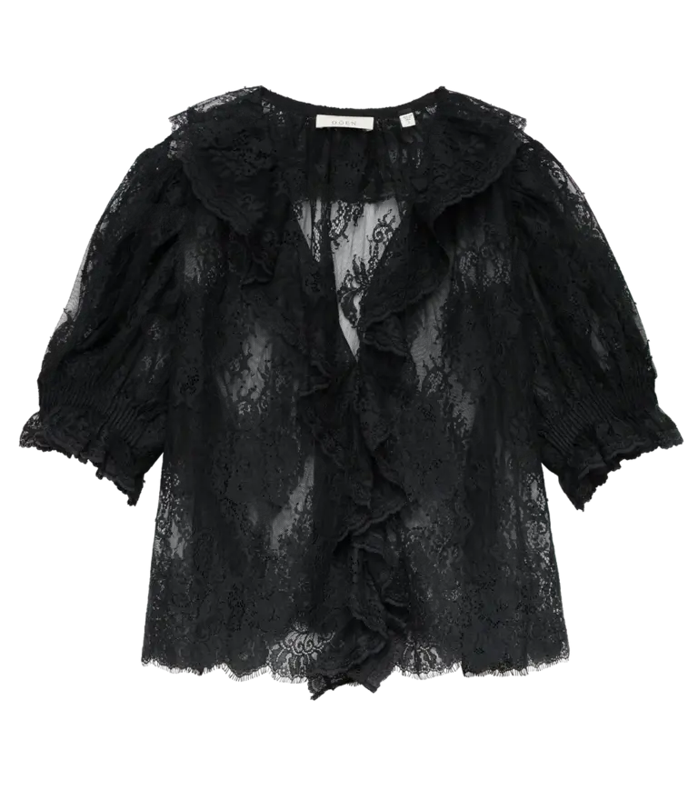 Dôen Henri Black Lace Top