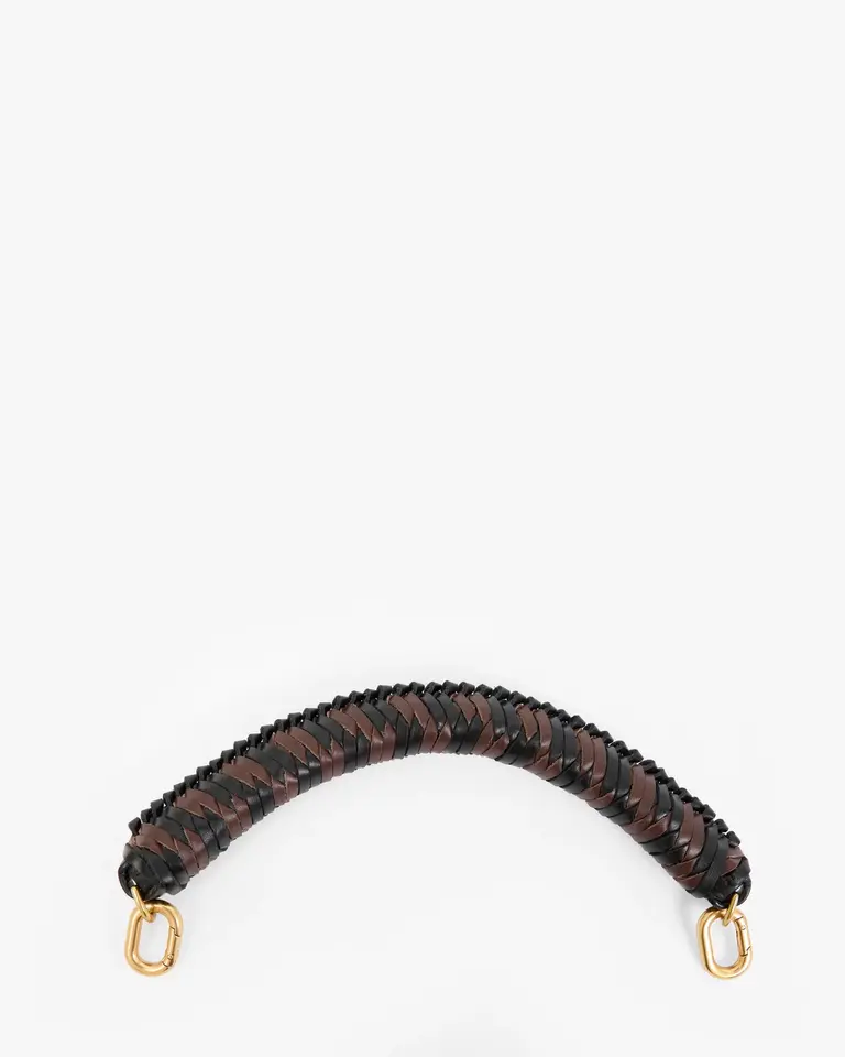 Clare V. Braided Leather Top Handle