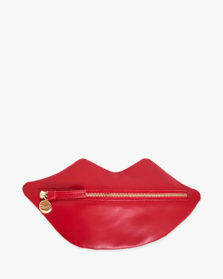 Clare V. Calfin Lips Flat Clutch