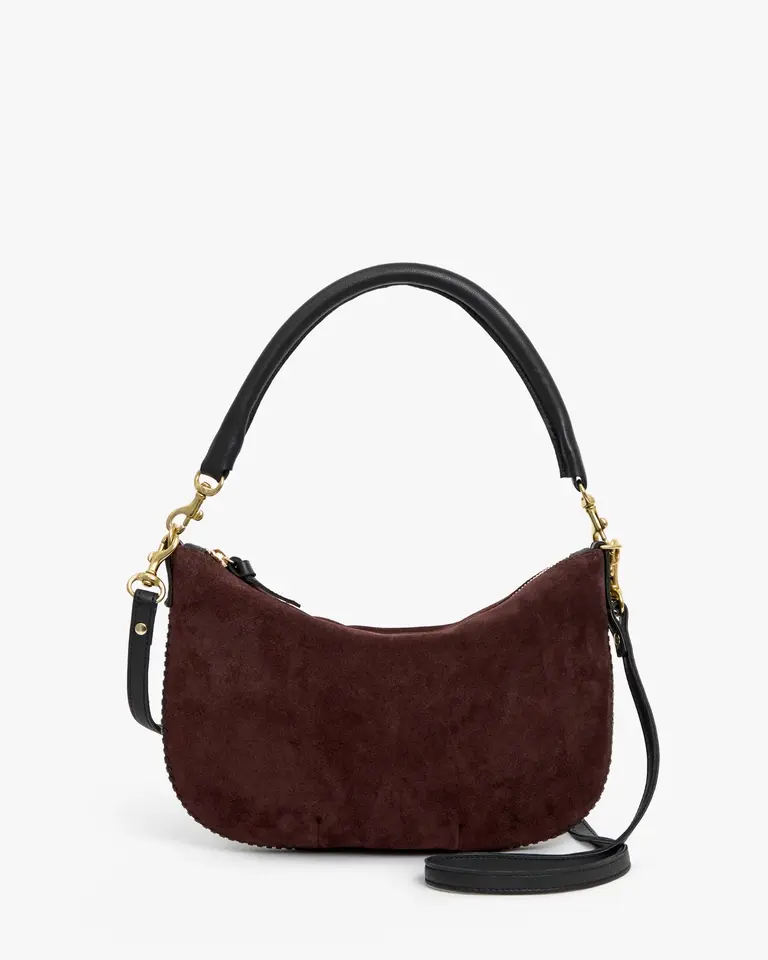 Clare V. Suede Whipstitch Petit Moyen