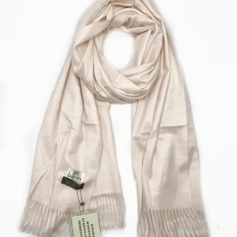 Lineta Sky Cash Plain Scarf