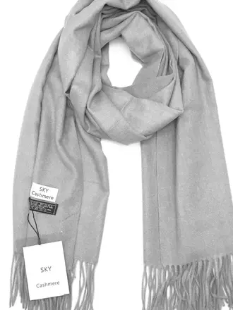 Lineta Sky Cash Plain Scarf