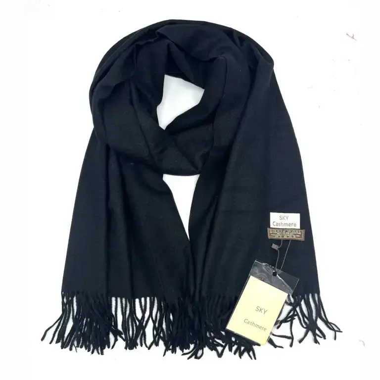 Lineta Sky Cash Plain Scarf