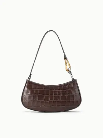 Staud Ollie Bag - Espresso Croco