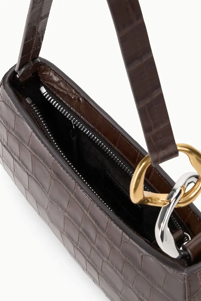 Staud Ollie Bag - Espresso Croco