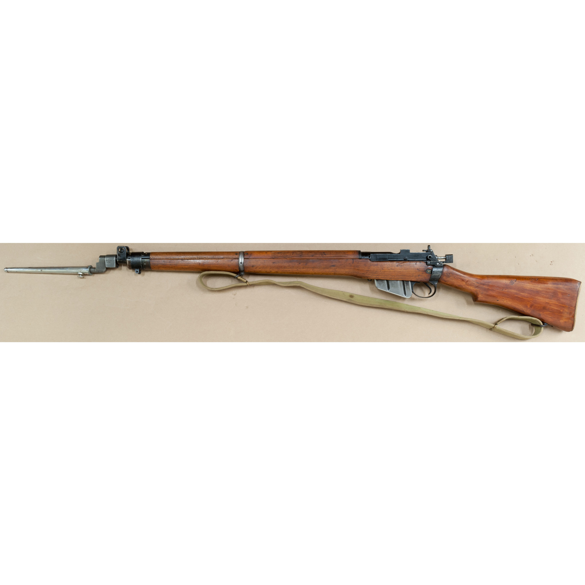 LEE ENFIELD NO 4 MK 1 FULL WOOD STOCK RIFLE 303 BRIT - Goble's
