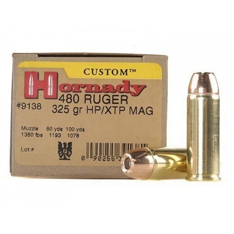HORNADY HORNADY 480 RUGER 325GR XTP