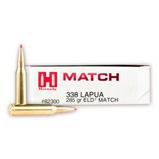 HORNADY 338 LAPUA 285GR ELD-M