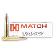 HORNADY HORNADY 30-06SPRG M1 G 168GR ELD-M