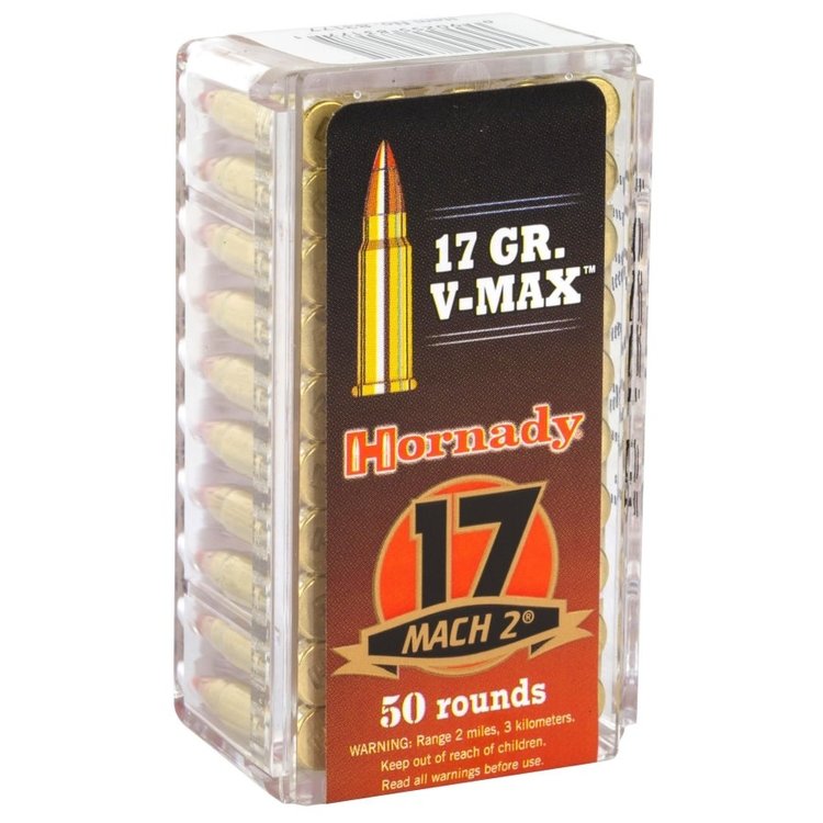 HORNADY 17 MACH 2 17GR V-MAX BOX OF 50RDS