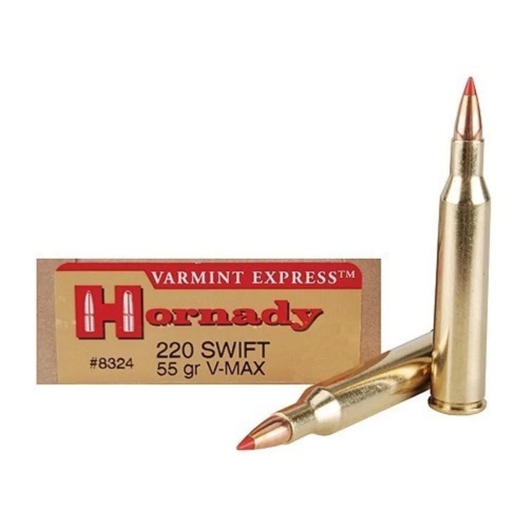 HORNADY HORNADY 220 SWIFT 55GR V-MAX BOX OF 20RDS