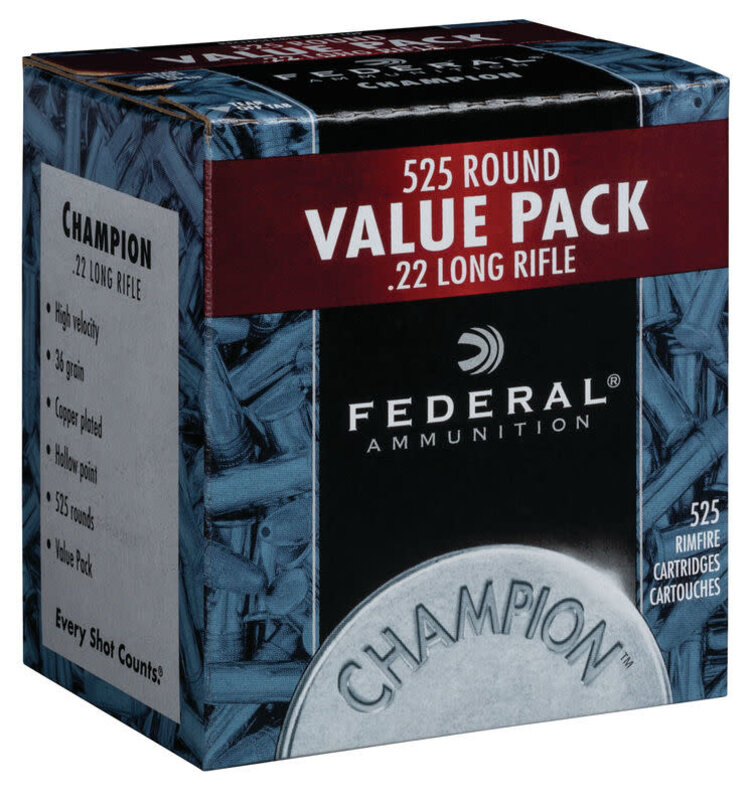 FEDERAL FEDERAL 22LR  36GR CP HV 525RDS