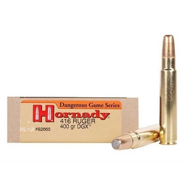 HORNADY DANGEROUS GAME 416 RUGER 400GR DGX 20RDS