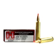 HORNADY 204 RUGER 40GR V-MAX SPF