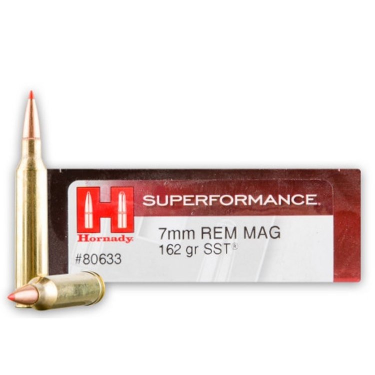 HORNADY HORNADY SUPERFORMANCE 7MM REM MAG 162GR SST 20RDS