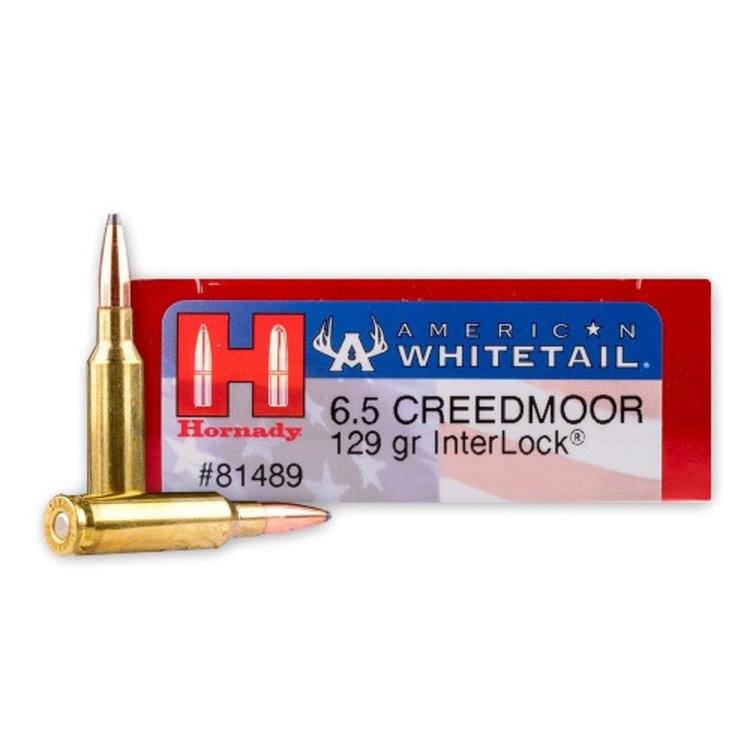 HORNADY HORNADY AMERICAN WHITETAIL 6.5 CREEDMOOR 129GR INTERLOCK 20RDS