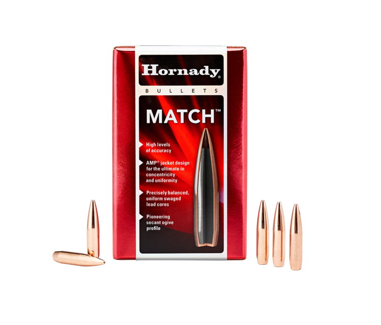 HORNADY HORNADY 30 CAL .308 DIA 168GR BTHP MATCH BULLETS 100PK