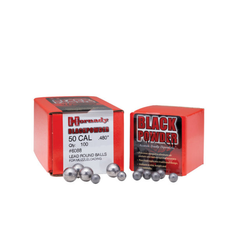 HORNADY HORNADY 50 CAL .490 DIA ROUND BALL 100PK