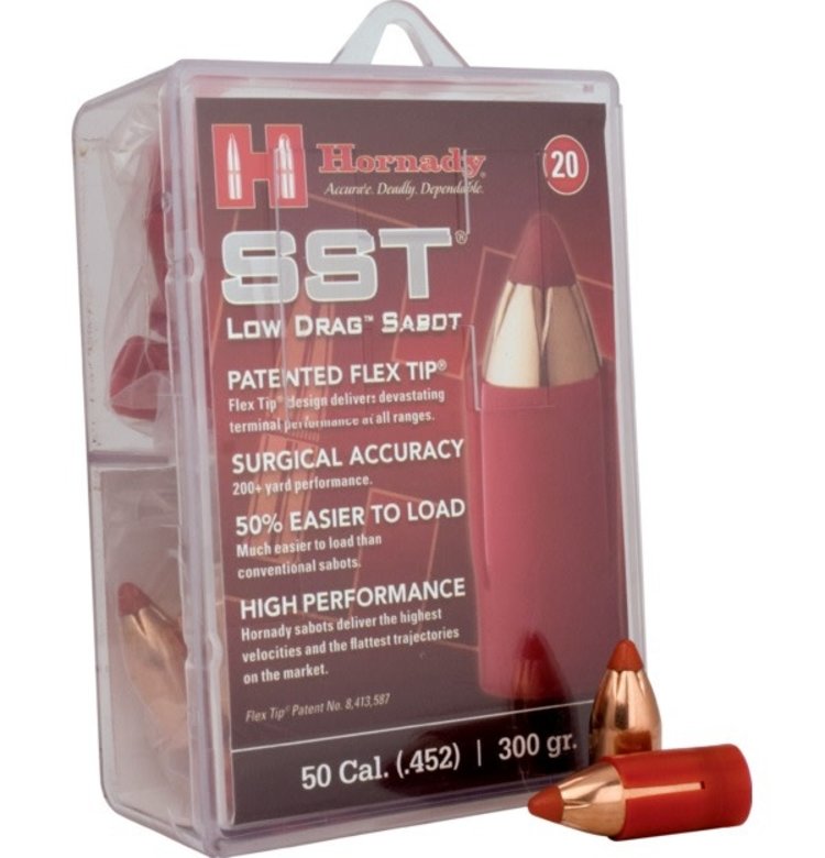 HORNADY HORNADY 50 CAL SABOT 45 CAL 300 SST  BULLETS  20PK