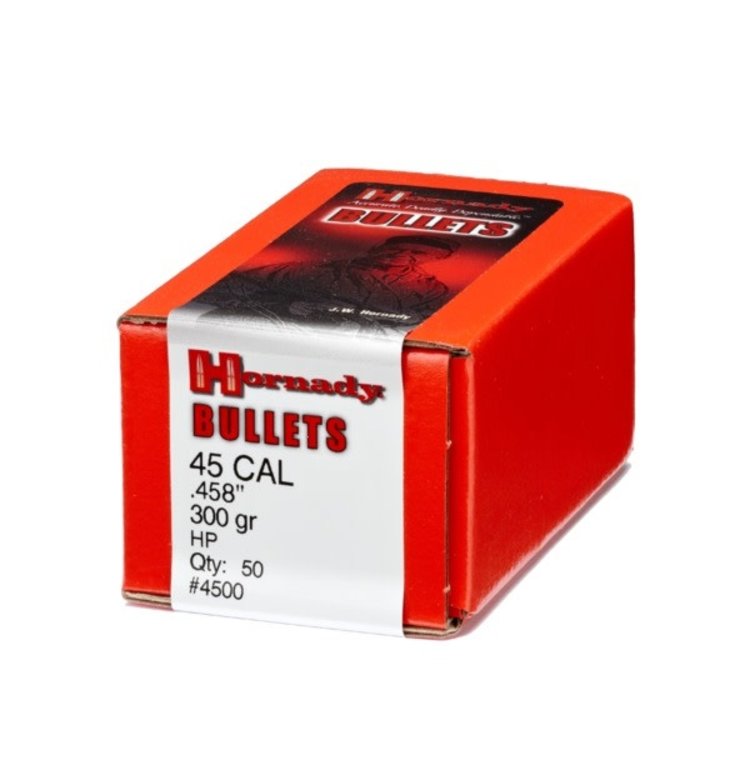 HORNADY HORNADY 45 CAL .458 DIA 300GR HP BULLETS 50PK
