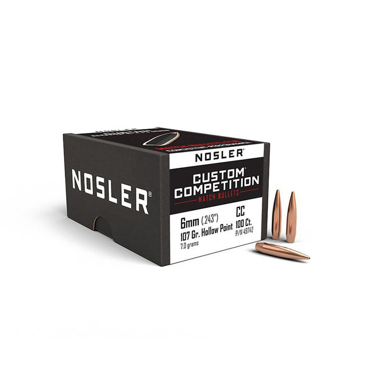 NOSLER NOSLER CC-6mm 107g HPBT (100ct)