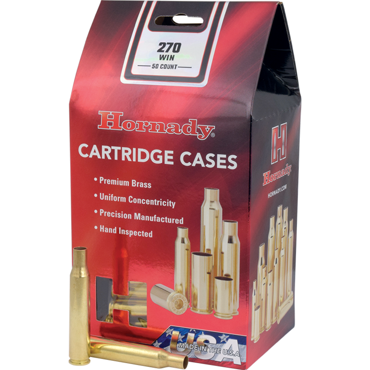 HORNADY HORNADY 270 WIN UNPRIMED BRASS (50)