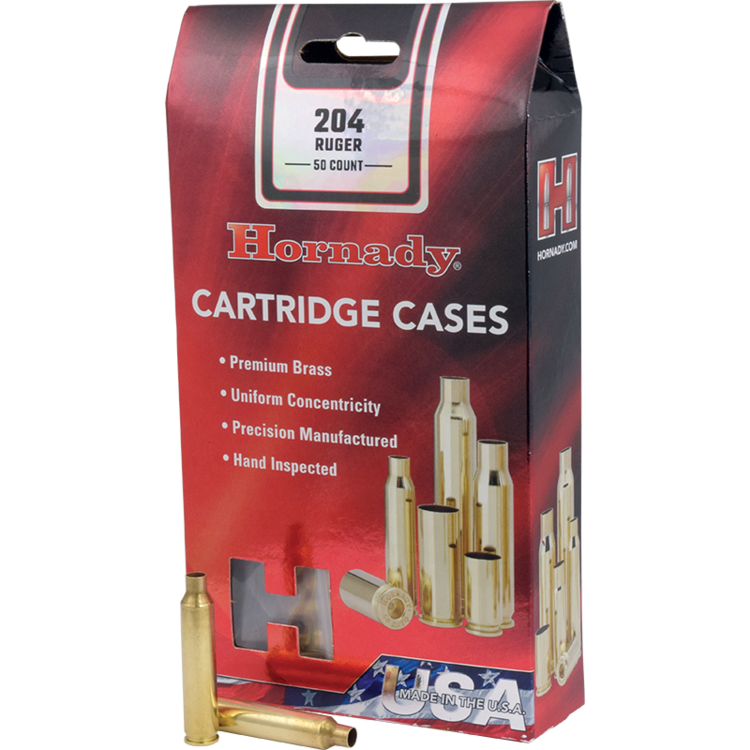 HORNADY HORNADY 204 RUGER UNPRIMED BRASS 50PCS