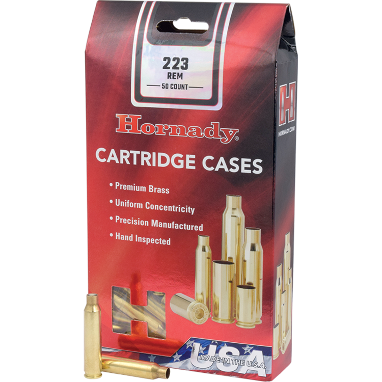 HORNADY HORNADY 223 REM UNPRIMED BRASS (50)