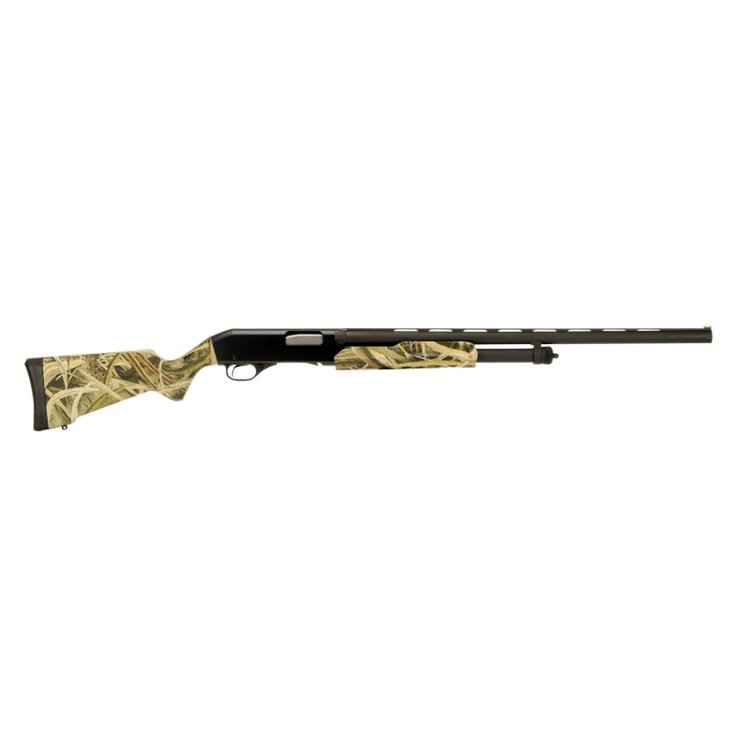 STEVENS 320 FIELD PUMP ACTION 12GA 3" 28" BARREL GRASS BLADES CAMO