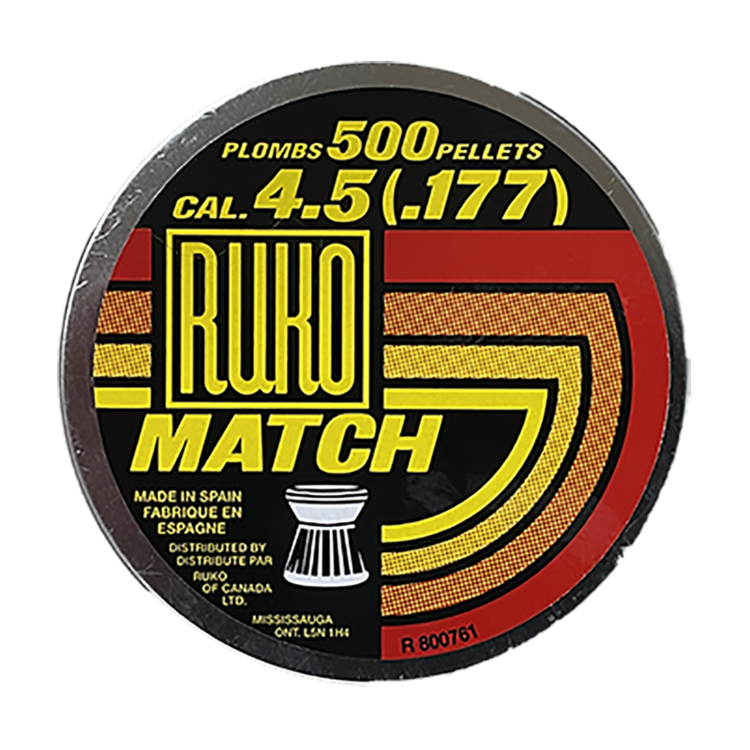 RUKO RUKO .177 MATCH PELLET 500pc