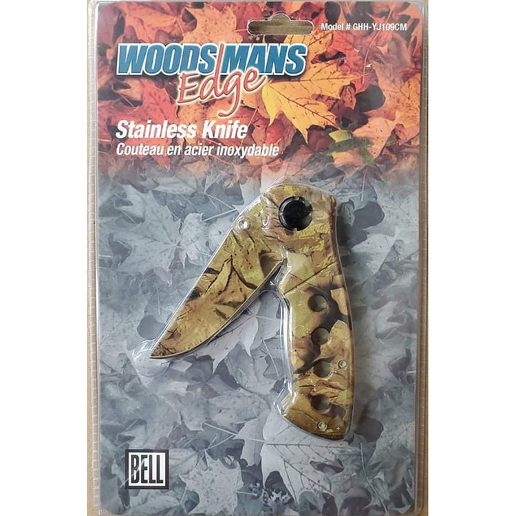 WOODSMANS EDGE CAMO FOLDING KNIFE