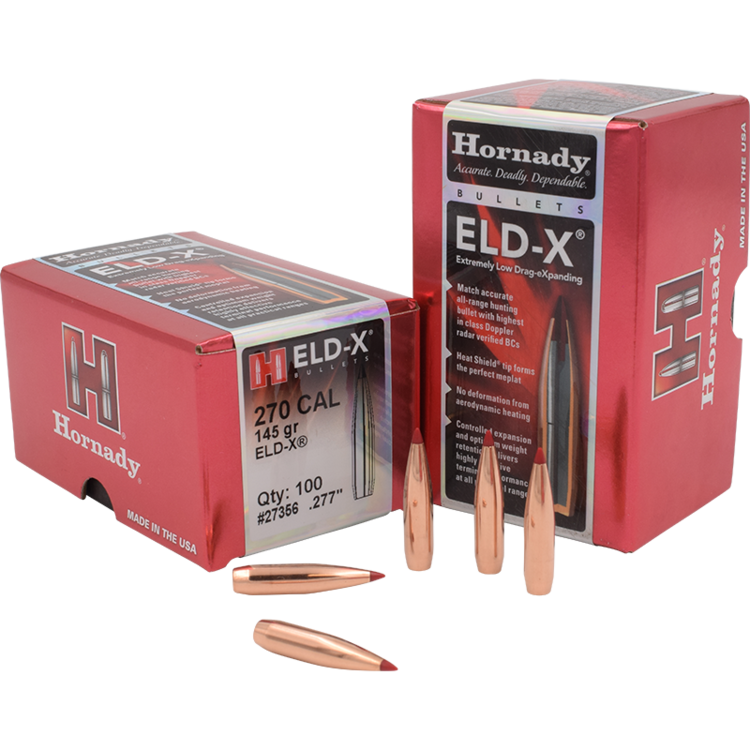HORNADY HORNADY 270 CAL  .277 DIA 145GR  ELD-X BULLETS 100PK