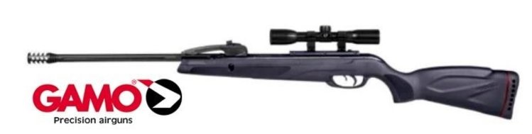 GAMO SWARM ACCU-SHOT .177 PELLET RIFLE WITH SCOPE 495FPS