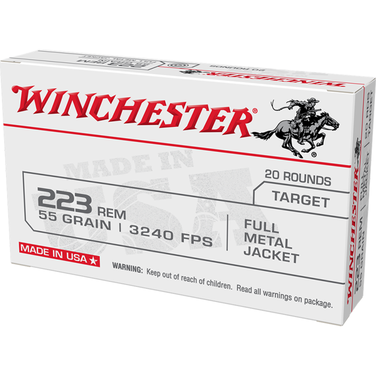 WINCHESTER USA 223REM 55 gr. Full Metal Jacket