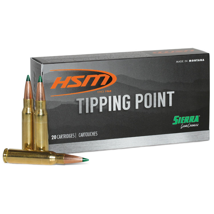 HSM HS MUNITIONS 6.5 CREEDMOOR 130 GR GAMECHANGER TIPPING POINT