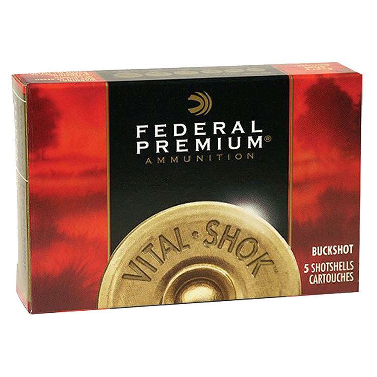 FEDERAL FEDERAL PREM. 12ga 2 3/4" MAG. 12 PEL. 00Buck 5rds